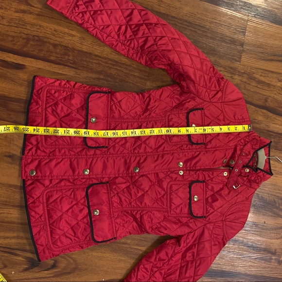 Banana Republic Ladies red quilted jacket. - Picture 6 of 6